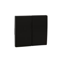 Klawisze do łącznika seryjnego, uniwersalnego podwójnego (seryjnego schodowego), czarny, APOLO 5000 | 50611TPT Efapel