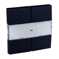 Klawisz do czterokrotnego przycisku sensorowego niskonapięciowego, czarny, LOGUS 90 | 90600TPM Efapel