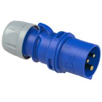 Wtyczka przenośna Shark 32A 2P+Z 230V 50/60Hz 6h IP44 niebieska | 023-6 PCE