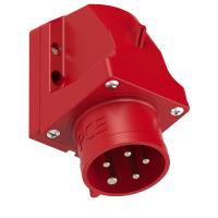 Wtyczka odbiornikowa ze zwrotnicą faz 16A 3P+Z+N 400V 50/60Hz 6h IP44 | 7715-6 PCE