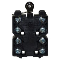 Łącznik miniaturowy 8313658F, z dźwignią prostą z rolką w osi dźwigni tory prądowe 2NO+2NC | W0-59-781062 Promet