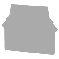 Płytka skrajna PS-N2 do złączek ZUG-G, szara (20szt.) | A41-8128 Pokój