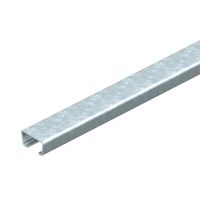 Szyna profilowa pełna,szerokość szczeliny 16,5 mm 35x18, St, BK AML3518UP2000BK (2m) | 1118021 Obo Bettermann
