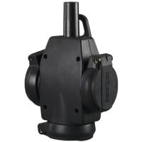 Rozgałęźnik trójdrożny IP44 z diodą PVGK 21 IP54 czarna 052968 | 05102538 PROTEC.class
