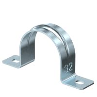 Obejma mocująca dwułapkowa 32mm, St, G 605 32 G | 1018337 Obo Bettermann