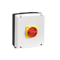 Obudowa do GA063SA, GA063A-GA100A i GA080D, żółto/czerwone pokrętło | GAZ2 Lovato Electric