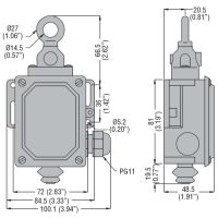 Wyłącznik bezpieczeństwa, linka (12kg) | P2L131312 Lovato Electric