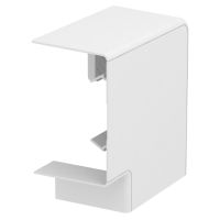 Kształtka naroża płaskiego 70x110mm, PC/ABS, czysta biel, 9010 GK-FH70110RW | 6274220 Obo Bettermann