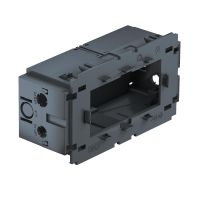 Puszka instalacyjna podwójna dla Modul 45 140x76x51, PA, stalowo-szary, 7011 71GD13 | 6288583 Obo Bettermann