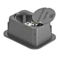 Skrzynka kontrolna podłogowa z zaciskiem probierczym 227x155x115, czarny 5700 SP | 5106003 Obo Bettermann