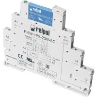 Przekaźnik Interfejsowy 6A 24VAC IP20, PIR6W-1PS-24VAC/DC-R (SZARE) | 857168 Relpol