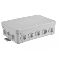 Puszka instalacyjna n/t 134x89x40 z dławicą FASTBOX N9 szara | 83009002 Simet