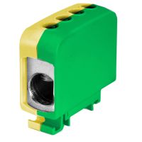 Złączka szynowa gwintowa AL/CU ZGG1x95/2x35z-g żółto-zielony | 84702009 Simet