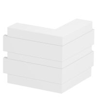 Naroże zewnętrzne stałe 190x190x165, PC/ABS, czysta biel, 9010 GK-AS53165RW | 6113410 Obo Bettermann