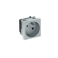Gniazdo pojedyncze 33st, NF, 250V, 10/16A, PC, aluminium lakierowane STD-F3 AL1 | 6120232 Obo Bettermann