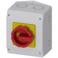 Rozłącznik główny/awaryjny, 1NO+1NC, zacisk N, 22kW/AC23A, 18,5kW/AC-3, 3P, 63A/AC-21A, w obudowie | 3LD2565-1GP53 Siemens