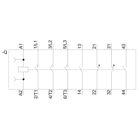 CONTACTOR,AC3:18,5KW 2NO+2NC AC24V 50HZ | 3RT2028-1AB04 Siemens