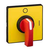 Głowica operacyjna Harmony K żółta 60x60mm O/I czerwona rączka | KCD1MH Schneider Electric