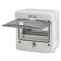Rozdzielnica modułowa n/t 1x8 transparentna IP65 1500V DC PV/UV ECH-8G DIDO | 001101061 Eti