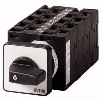 Łącznik krzywkowy 8P, 32A, 13kW, 1-2, bez samopowrotu, pokrętło czarne, natablicowy, T3-8-8372/E P/T | 080822 Eaton