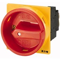 Łącznik krzywkowy 3P+N, 25A, 13kW, 0-1, pokrętło czerwone, natablicowy, P1-25/EA/SVB/N P/T | 081587 Eaton