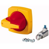 Dźwignia napędu montaż na drzwi, typ D/P, 8mm, K2DR/P, czerwono-żółta DMV | 1818036 Eaton