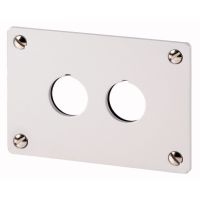 Płyta czołowa do montażu podtynkowego 2-otworowa, M22-E2 RMQ-Titan M22 | 216543 Eaton
