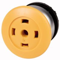 Przycisk grzybkowy bez opisu M22-DP-Y-X żółty | 216737 Eaton