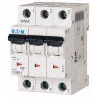 Wyłącznik nadprądowy 3P C 4A 6kA AC, PL6-C4/3 | 286597 Eaton