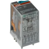 Przekaźnik interfejsowy wtykowy 250V 12A 2C/O (SPDT), 24V DC, CR-M024DC2 | 1SVR405611R1000 ABB