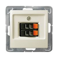 Gniazdo głośnikowe podwójne GG-2Y/m/27 ecru, Impresja | GG-2Y/m/27 Ospel