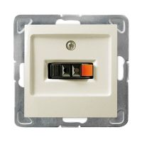 Gniazdo głośnikowe pojedyncze GG-1Y/m/27 ecru, Impresja | GG-1Y/m/27 Ospel