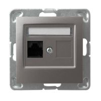 Gniazdo komputerowe pojedyncze, kat. 5e MMC GPK-1Y/K/m/23 tytan, Impresja | GPK-1Y/K/m/23 Ospel