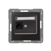 Gniazdo komputerowe pojedyncze, kat. 5e MMC, antracyt, Impresja | GPK-1Y/K/m/50 Ospel