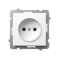 Gniazdo pojedyncze GP-1R/m/00biały, Sonata | GP-1R/m/00 Ospel
