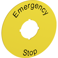 Tabliczka opisowa, plakietka, okragła, żółta, do systemu M22 | SK615546-2 ABB