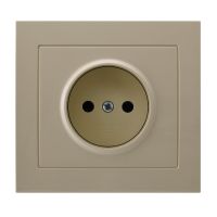 Gniazdo pojedyncze GP-1W/01 seria KIER BEŻOWY | GP-1W/01 Ospel
