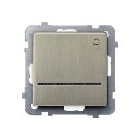 Łącznik zwierny "dzwonek" z podświetleniem niebieskim | ŁP-6RMS/m/44 Ospel