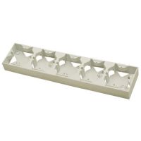 Puszka instalacyjna pięciokrotna do serii AS, ecru, AS | PNP-5G/27 Ospel