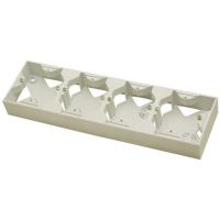 Puszka instalacyjna do serii AS poczwórna, ecru, AS | PNP-4G/27 Ospel