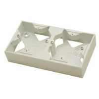 Puszka instalacyjna n/t podwójna, ecru, As | PNP-2G/27 Ospel