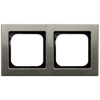 Ramka podwójna R-2RM/37 seria SONATA STAL INOX STAL INOX | R-2RM/37 Ospel