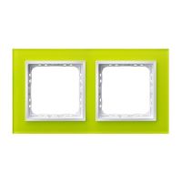 Ramka podwójna R-2YGC/60/00 seria IMPRESJA LIMONKA SZKŁO | R-2YGC/60/00 Ospel
