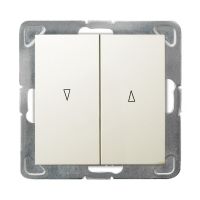 Łącznik żaluzjowy z blokadą mechaniczną ŁP-7YB/m/27 ecru, Impresja | ŁP-7YB/m/27 Ospel