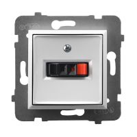 Gniazdo głośnikowe pojedyncze GG-1U/m/00 biały, Aria | GG-1U/m/00 Ospel