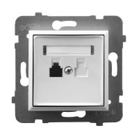 Gniazdo telefoniczne pojedyncze GPT-1U/m/00 biały, Aria | GPT-1U/m/00 Ospel