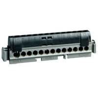 Listwa przyłączeniowa izolowana IP2X C17 czarna, 16x16mm2 + 1x25mm2 | 004855 Legrand