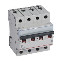 Wyłącznik nadprądowy S304 4P C 13A 6kA serii TX3 | 403561 Legrand