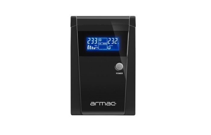 Zasilacz UPS ARMAC OFFICE O/1000E/LCD LINE-INTERACTIVE 1000VA 3X 230V PL USB-B LCD METALOWA OBUDOWA | O/1000E/LCD Armac