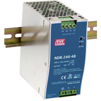 Zasilacz impulsowy slim 230VAC/48VDC 240W 5A | NDR-240-48 Meanwell